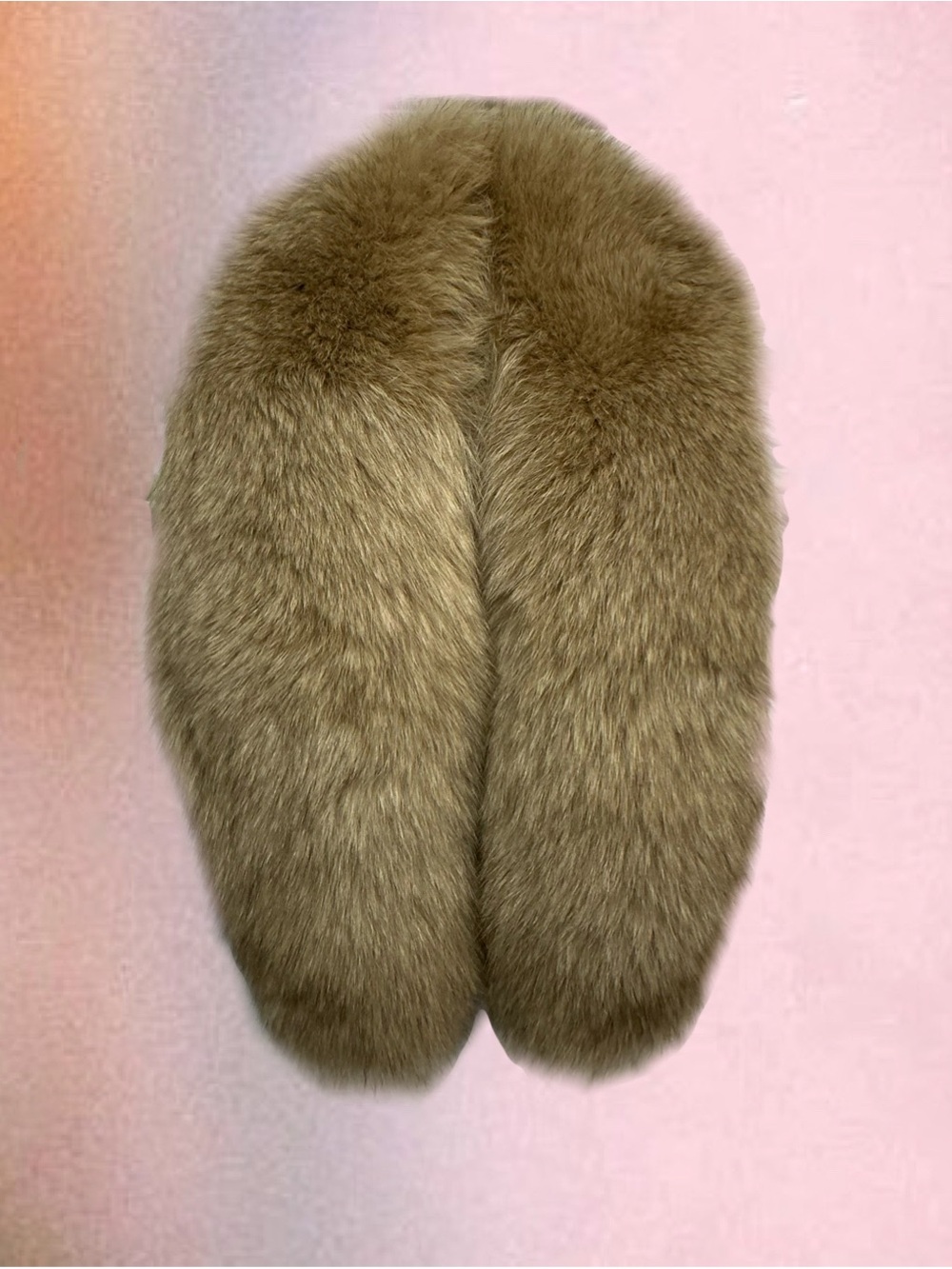 Vintage SAGA Fox Fur Shawl Stole | Golden Ash